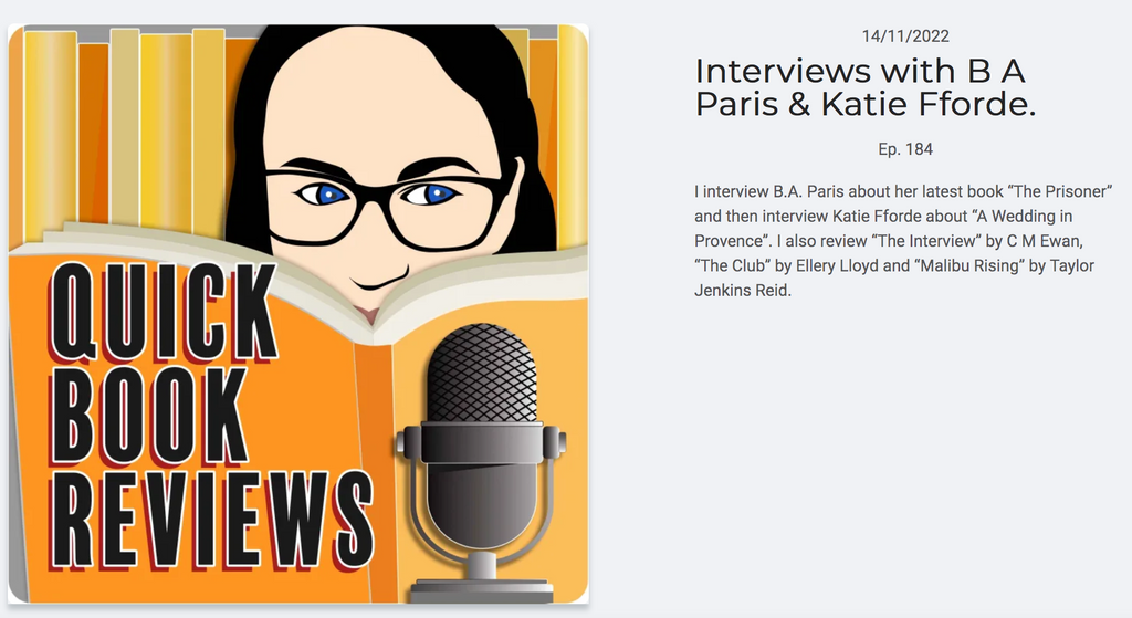 Quick Book Reveiw Interview 14/11/22
