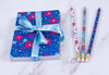 Pack of A6 notebook with pencils